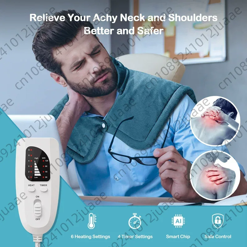 Heated Pad Electric - Coperta Elettrica Riscaldante Invernale, Scaldacollo e