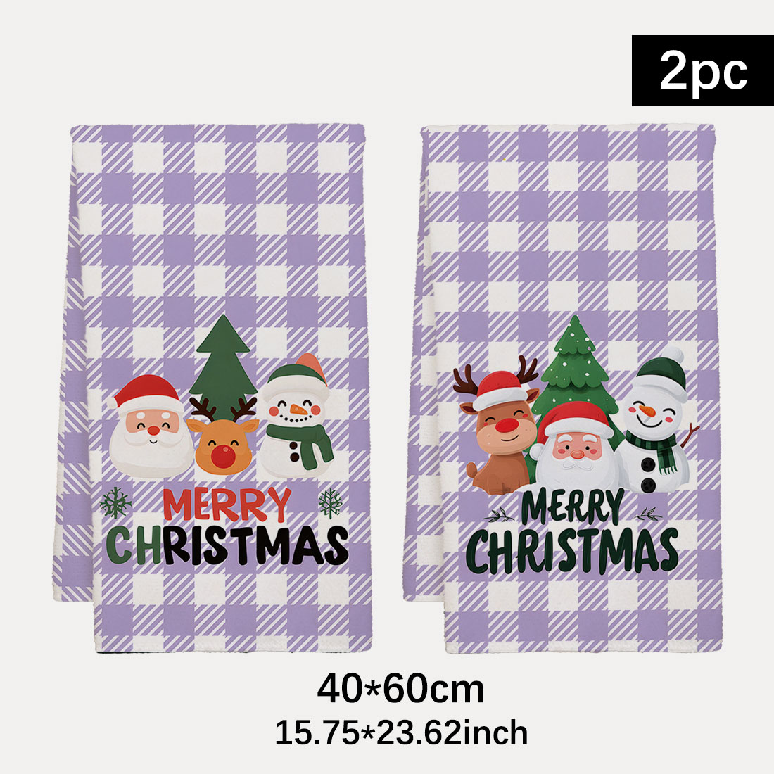 Highland Home Textiles - 40x60 cm Serie di Natale Griglie