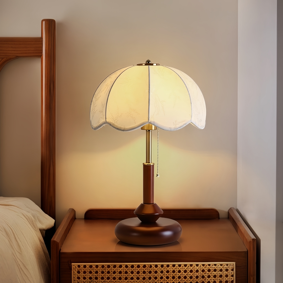 Vintage Home Textiles - Lampada da Tavolo Vintage a Cupola