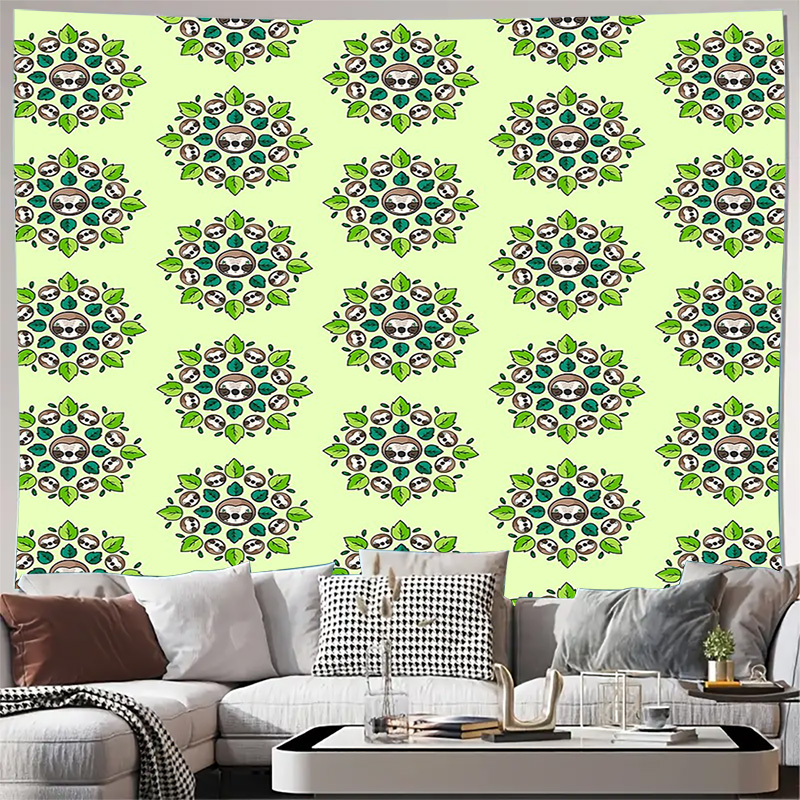 Vintage Home Textiles - Arazzo da parete bohémien Natura Foresta