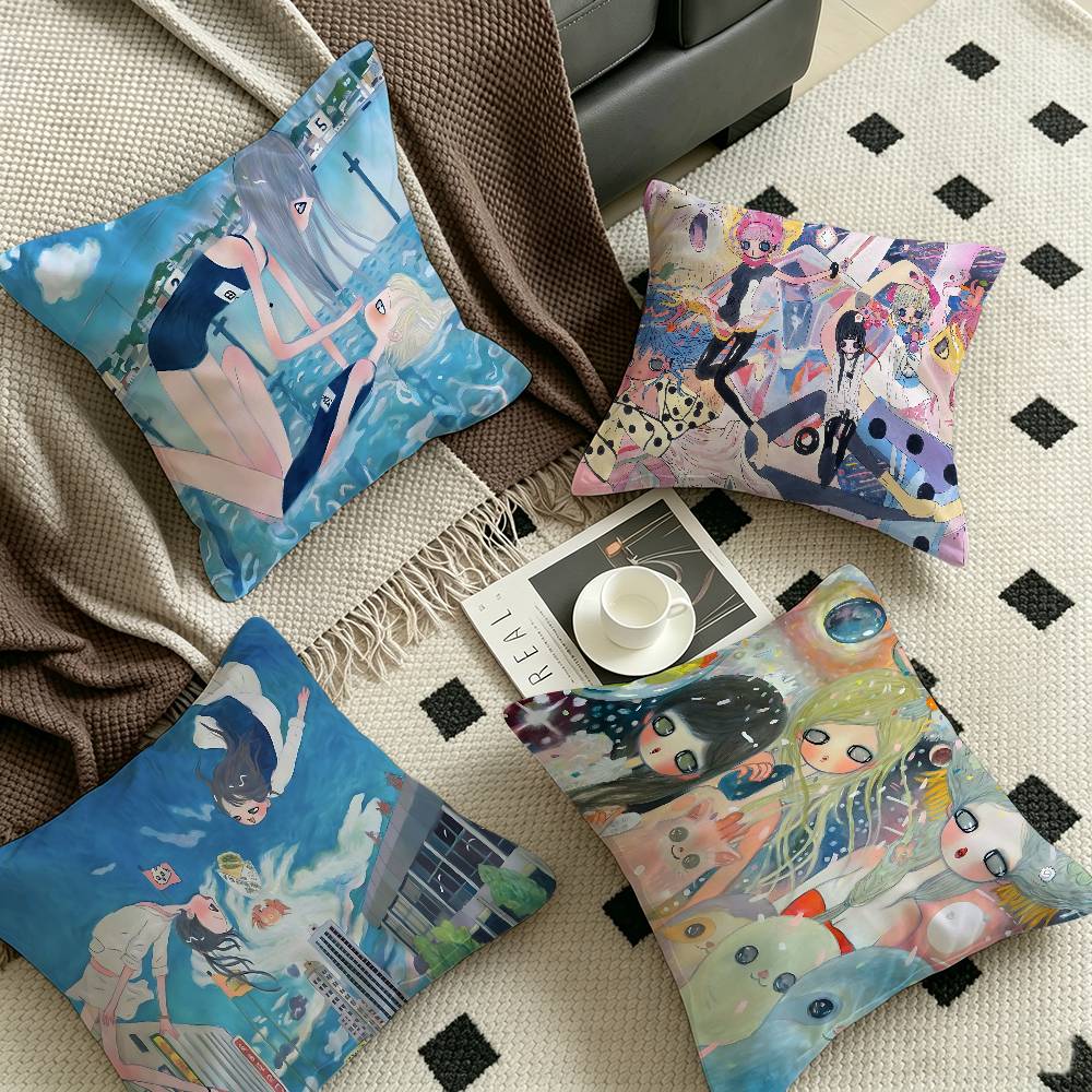 Aya Home Textiles - Copricuscino Personalizzato con Dipinti di Aya