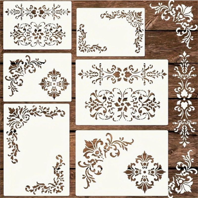 Set di 6 Stencil Floreali per  - Vintage Home Textiles recensione e prezzo