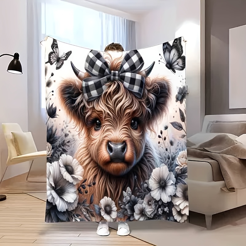 Coperta scozzese Highland Cow: - Highland Home Textiles recensione e prezzo