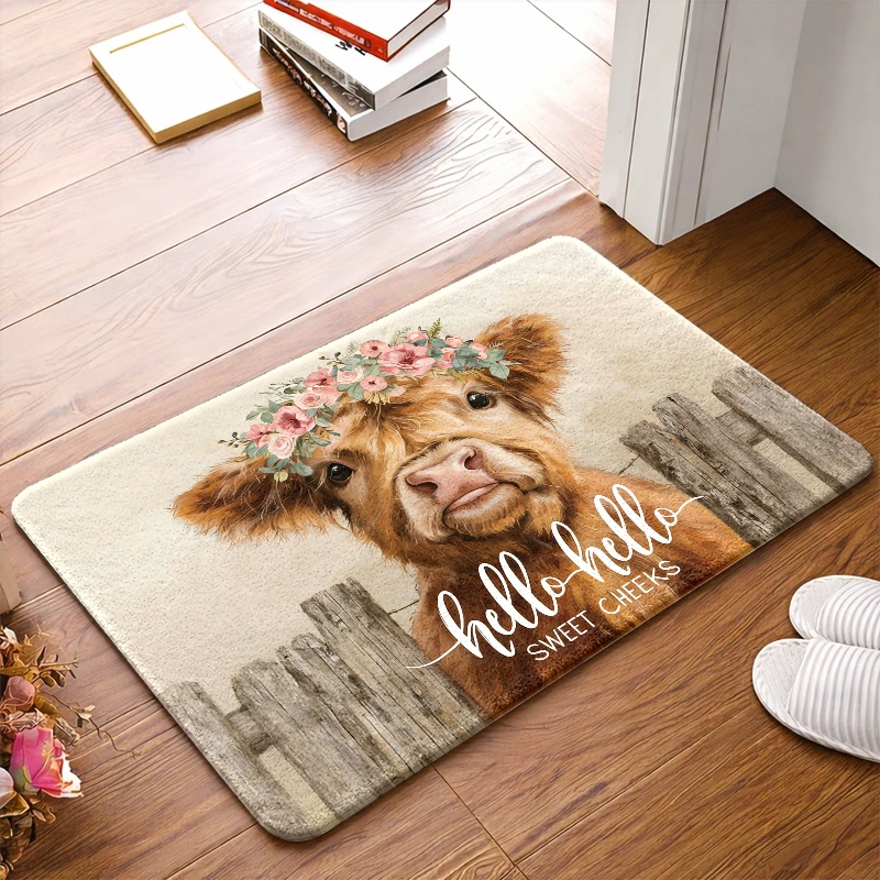 Tappetino Highland Cow Flower  - Highland Home Textiles recensione e prezzo